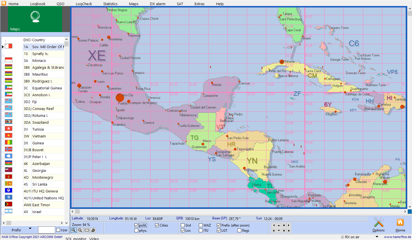 world map political view hamoffice my amateur radio logbook